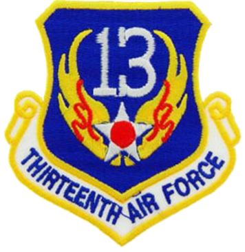 13th Air Force patch (Together We Served)